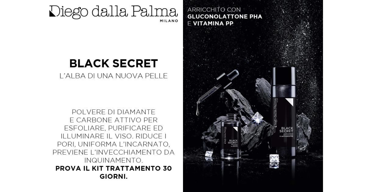 BLACK SECRET - SIERO PURIFICANTE UNIFORMANTE - Diego dalla Palma Milano