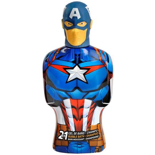 Captain America - Bagnoschiuma Shampoo 2in1 3D